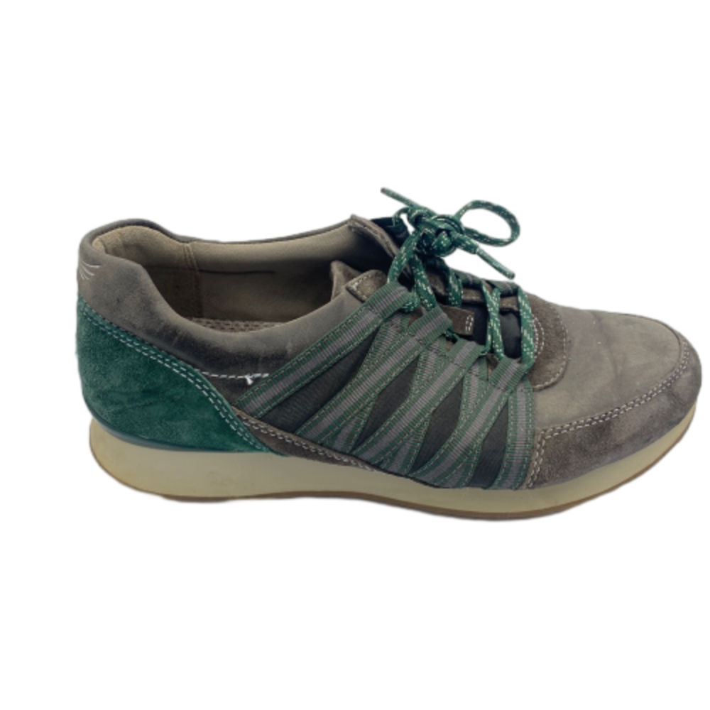 Dansko Gabi 4051201219 Womens 6.5-7 Comfort Shoes Charcoal Green Nubuck Sneakers